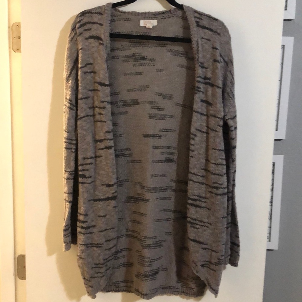 Gray cardigan